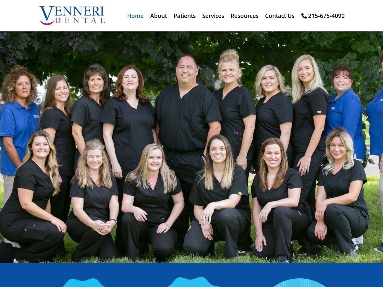 Venneri Dental Website Screenshot from venneridental.com