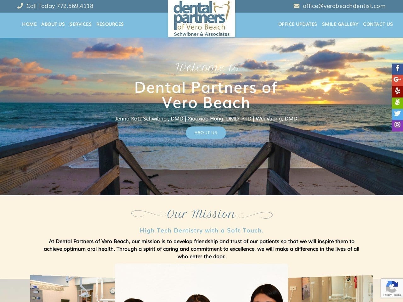 Dr. Conway Jr E M DDS Website Screenshot from verobeachdentist.com