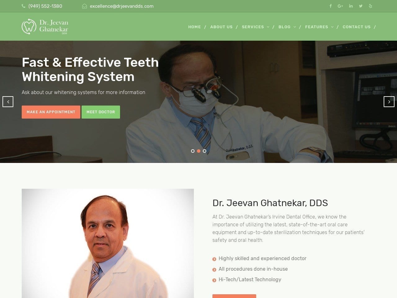 Victor M. Feld DDS Website Screenshot from victorfelddds.com