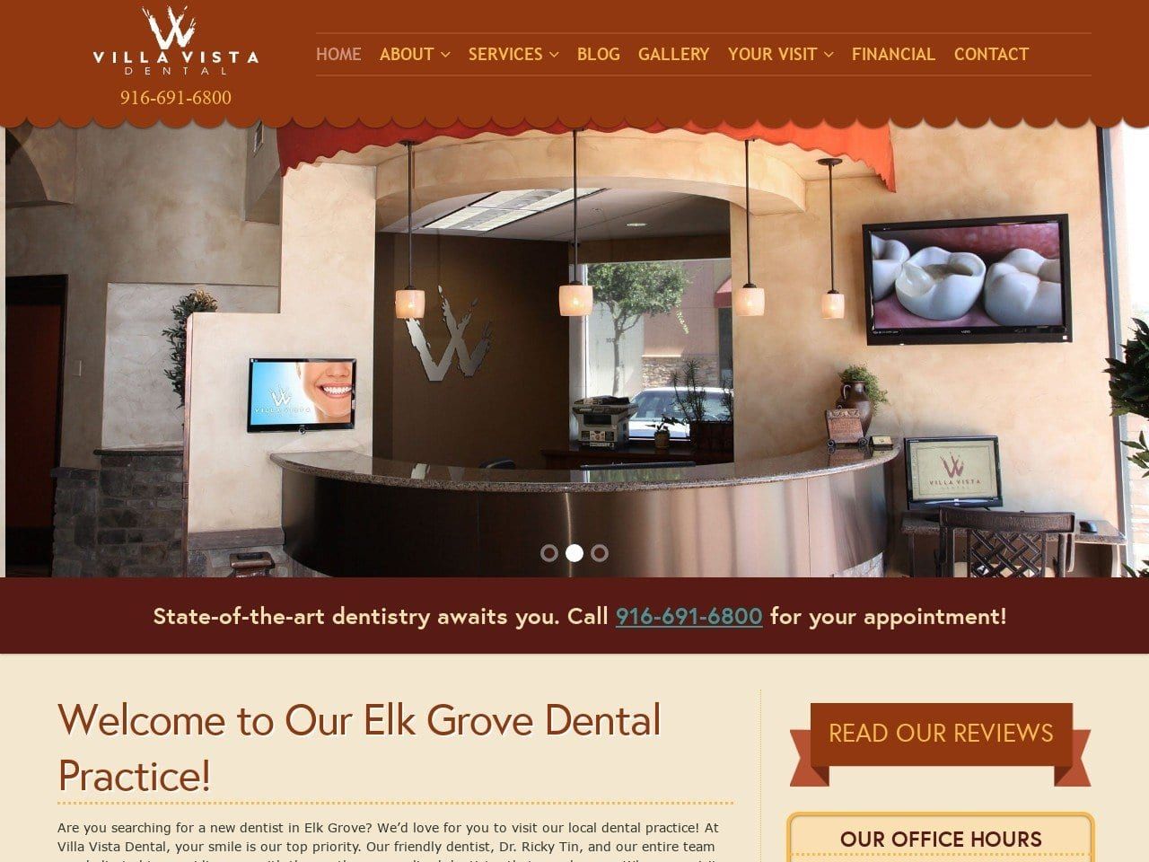 Villavista Dental Website Screenshot from villavistadental.com