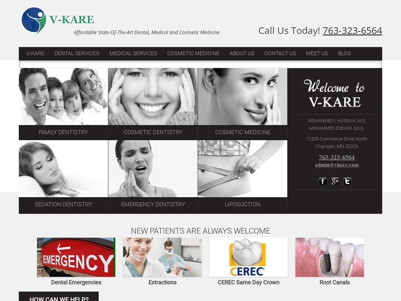 V Website Screenshot from vkare.com