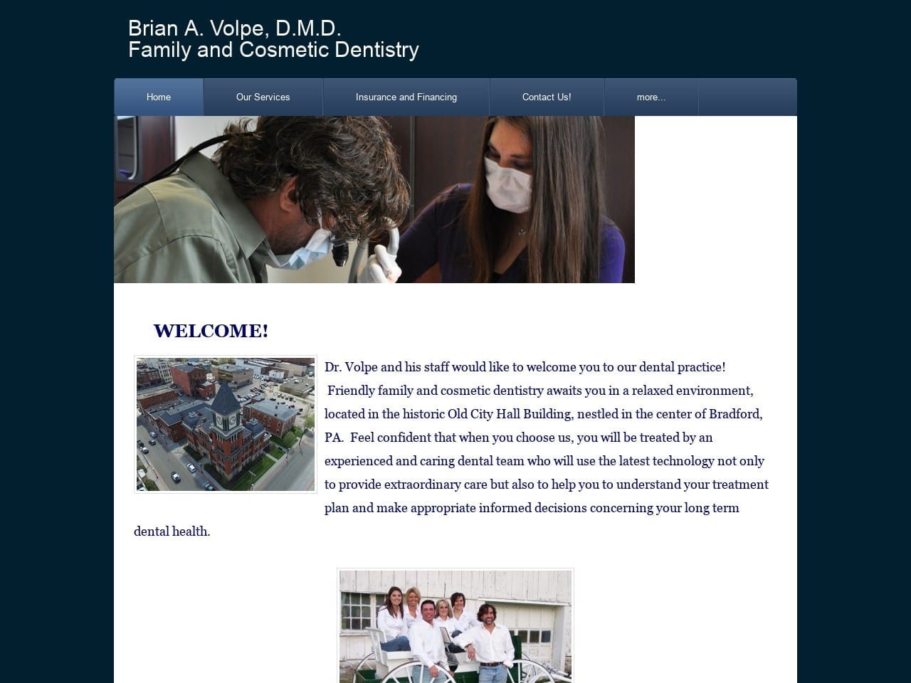 Volpe Brian a DDS Website Screenshot from volpedental.com