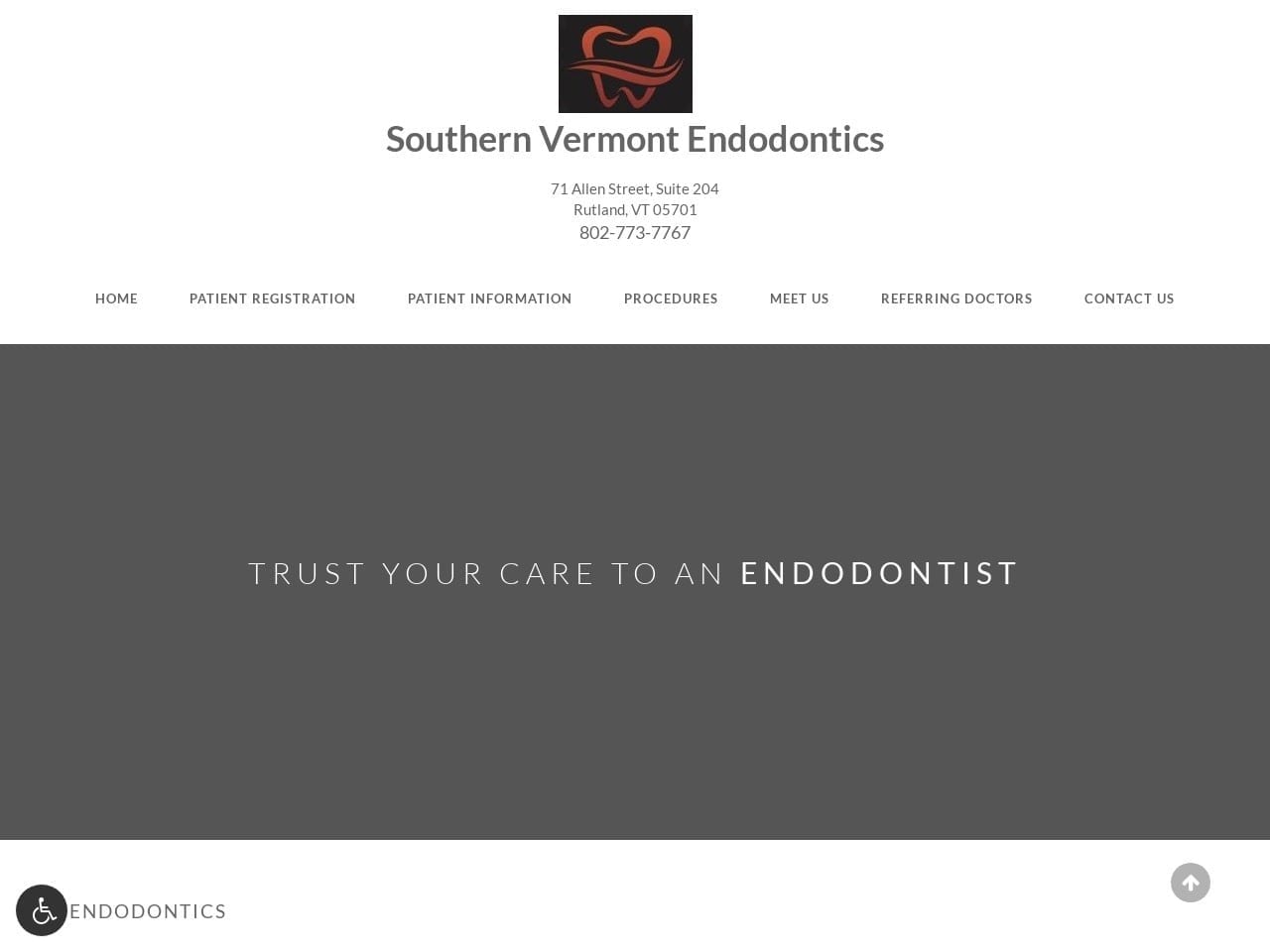 Southern Vermont Endodontics Ullman Cheryl L DDS Website Screenshot from vtendodontics.com