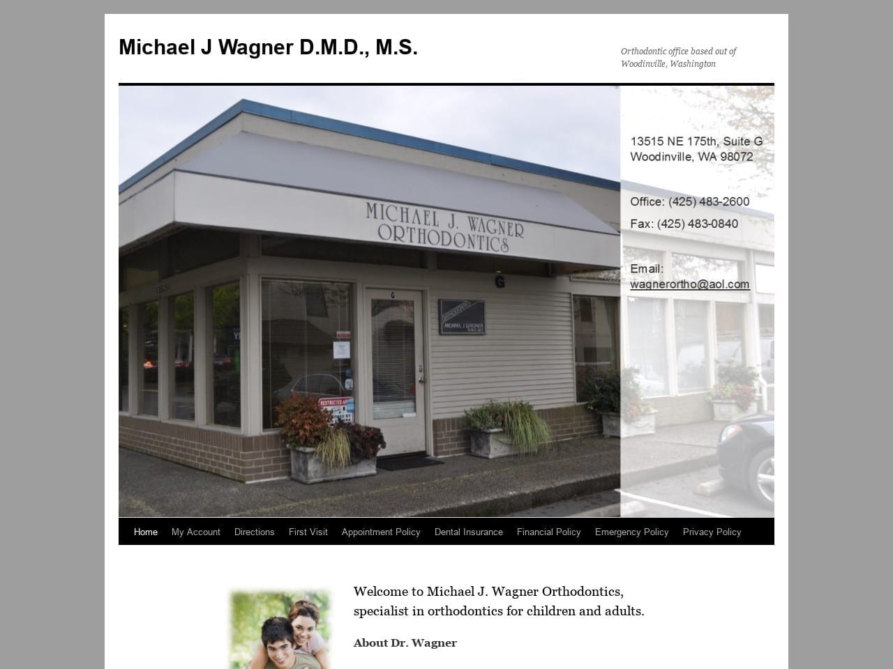 Wagner Michael J DDS Website Screenshot from wagnerortho.com