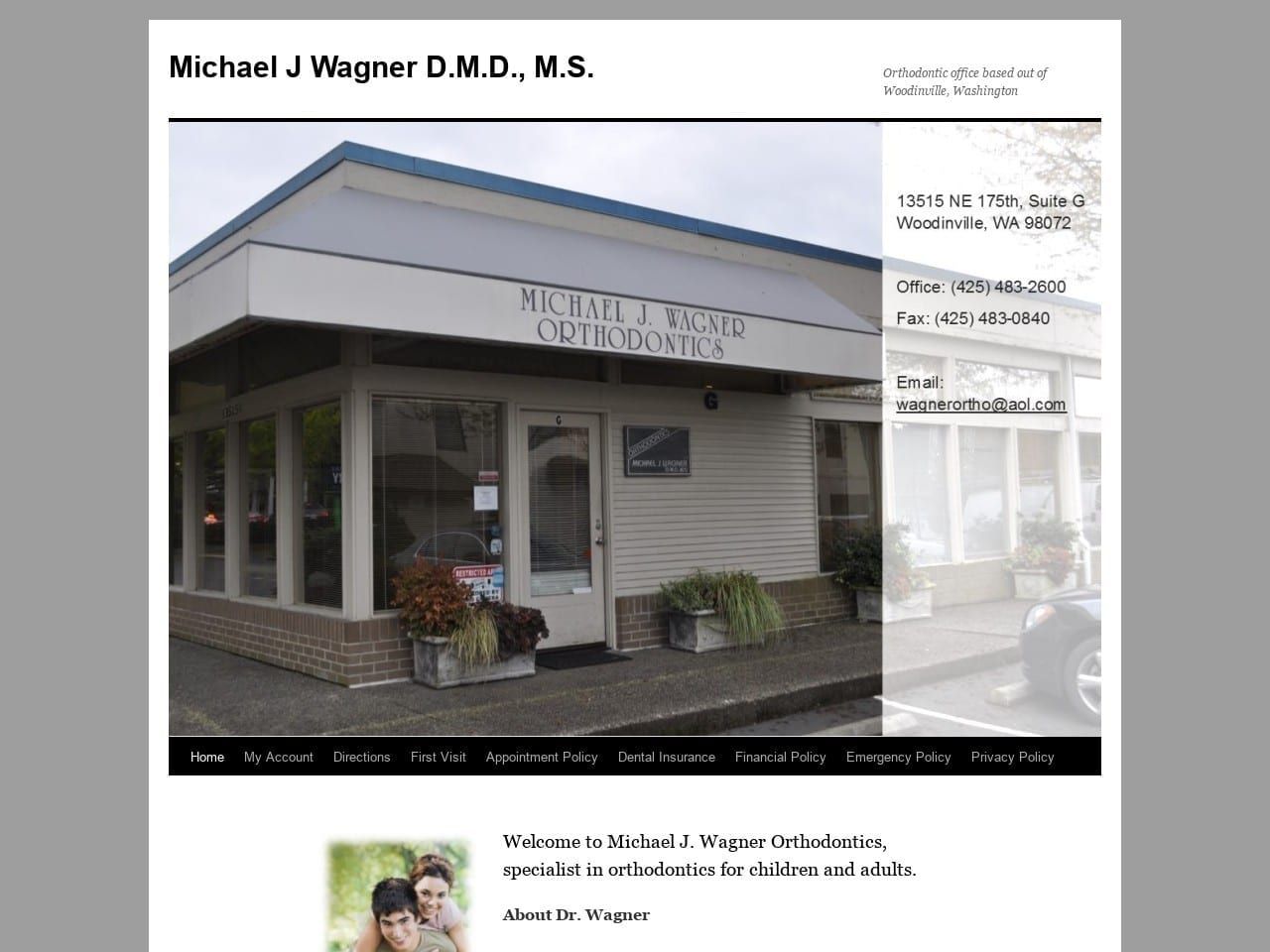 Wagner Michael J DDS Website Screenshot from wagnerortho.com