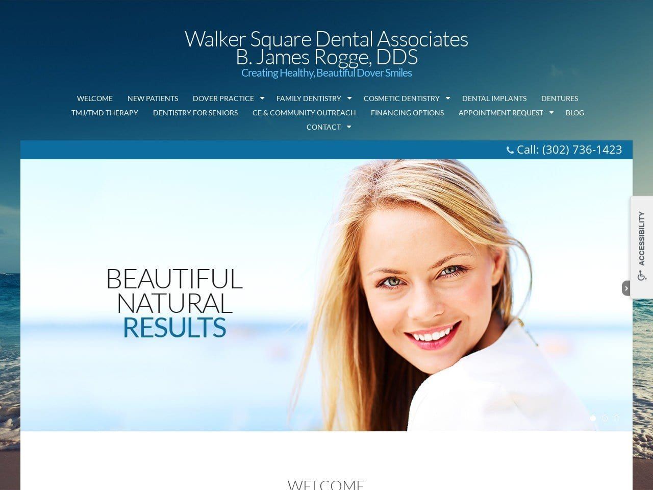 Walkersquare Dental Website Screenshot from walkersquaredental.com