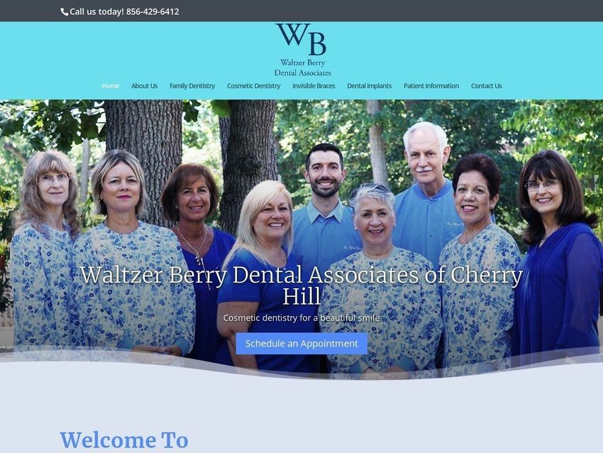 Waltzer Dental Website Screenshot from waltzerdental.com
