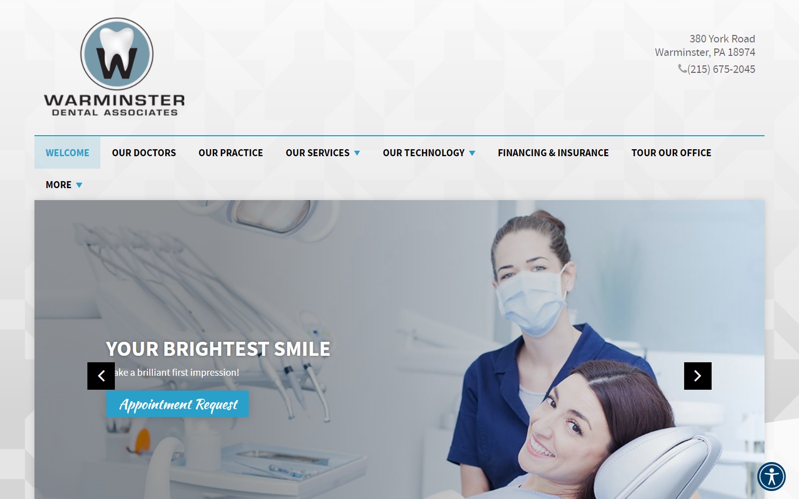 warminsterdental.com screenshot