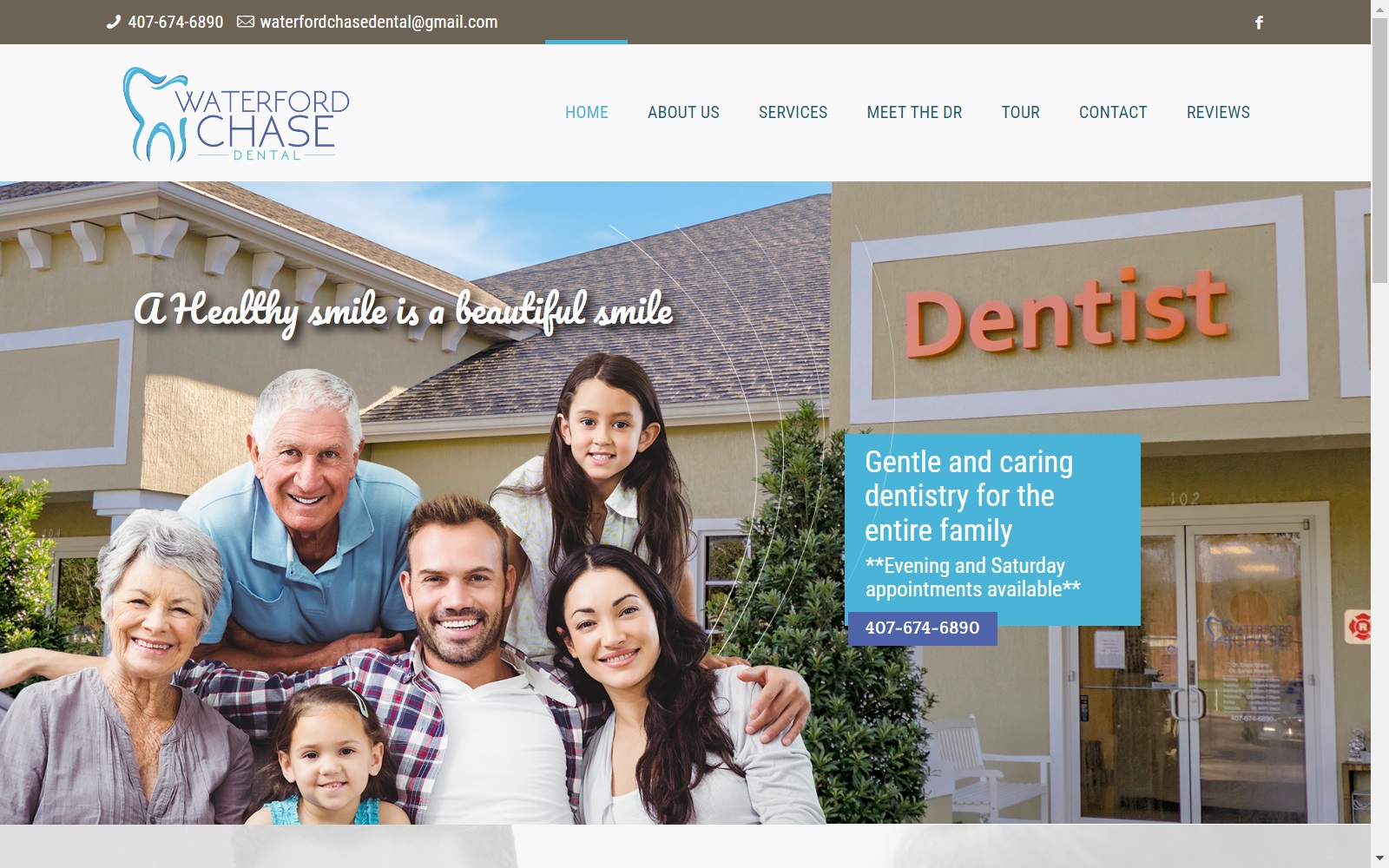 waterfordchasedental.com screenshot