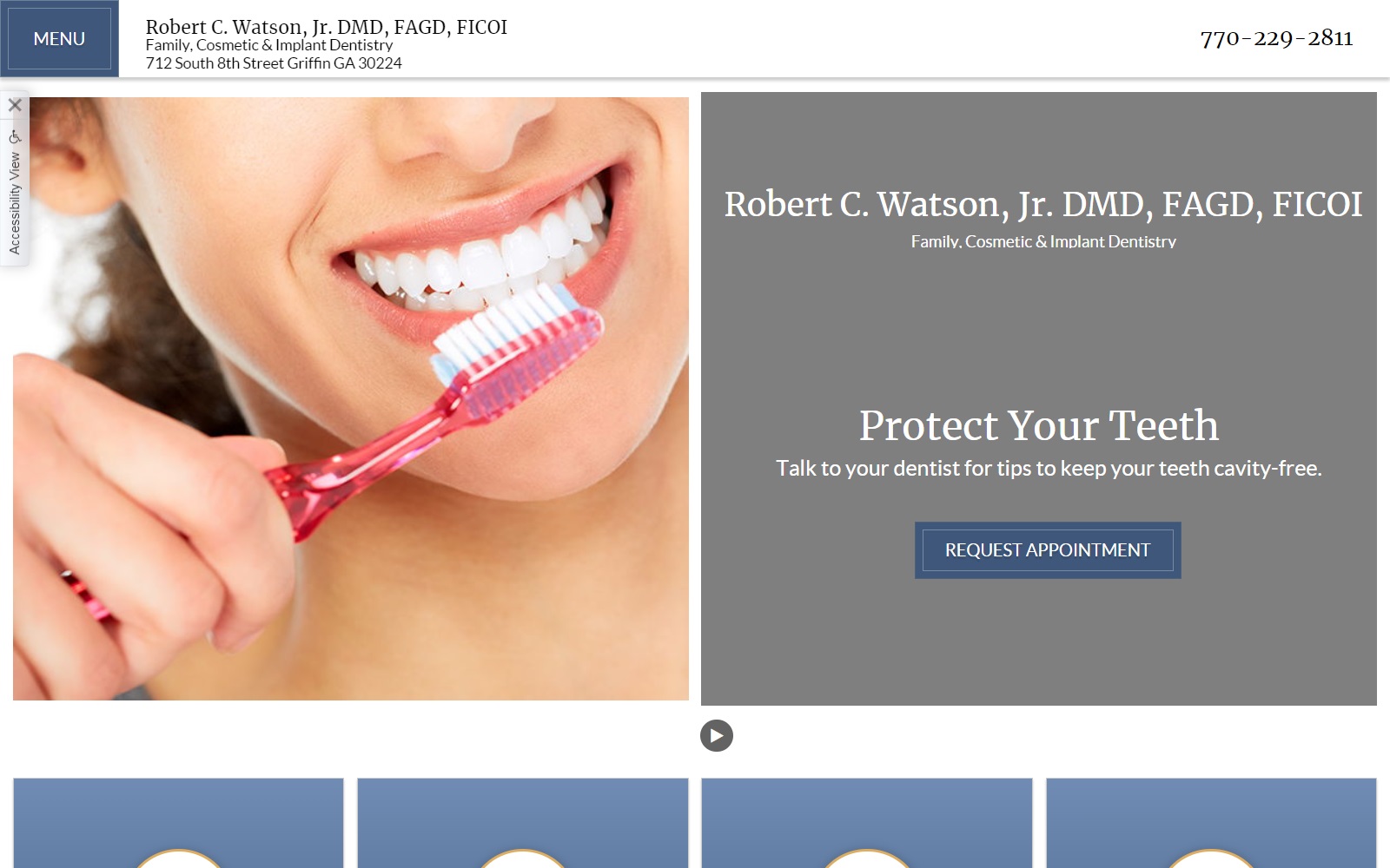 watsondentist.com screenshot