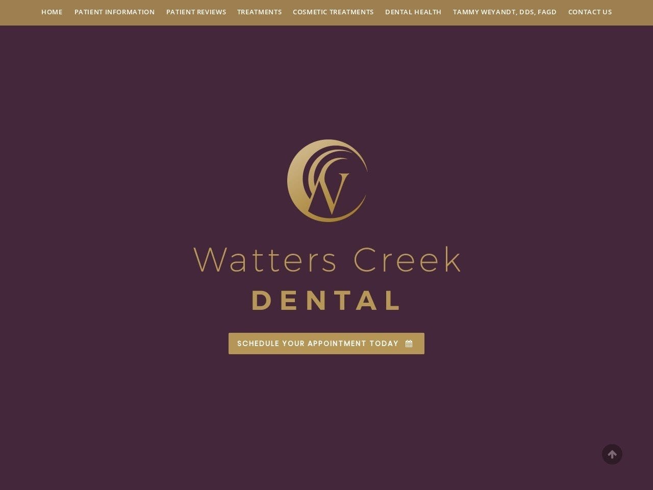 Watters Creek Dental Associates. Website Screenshot from watterscreekdental.com