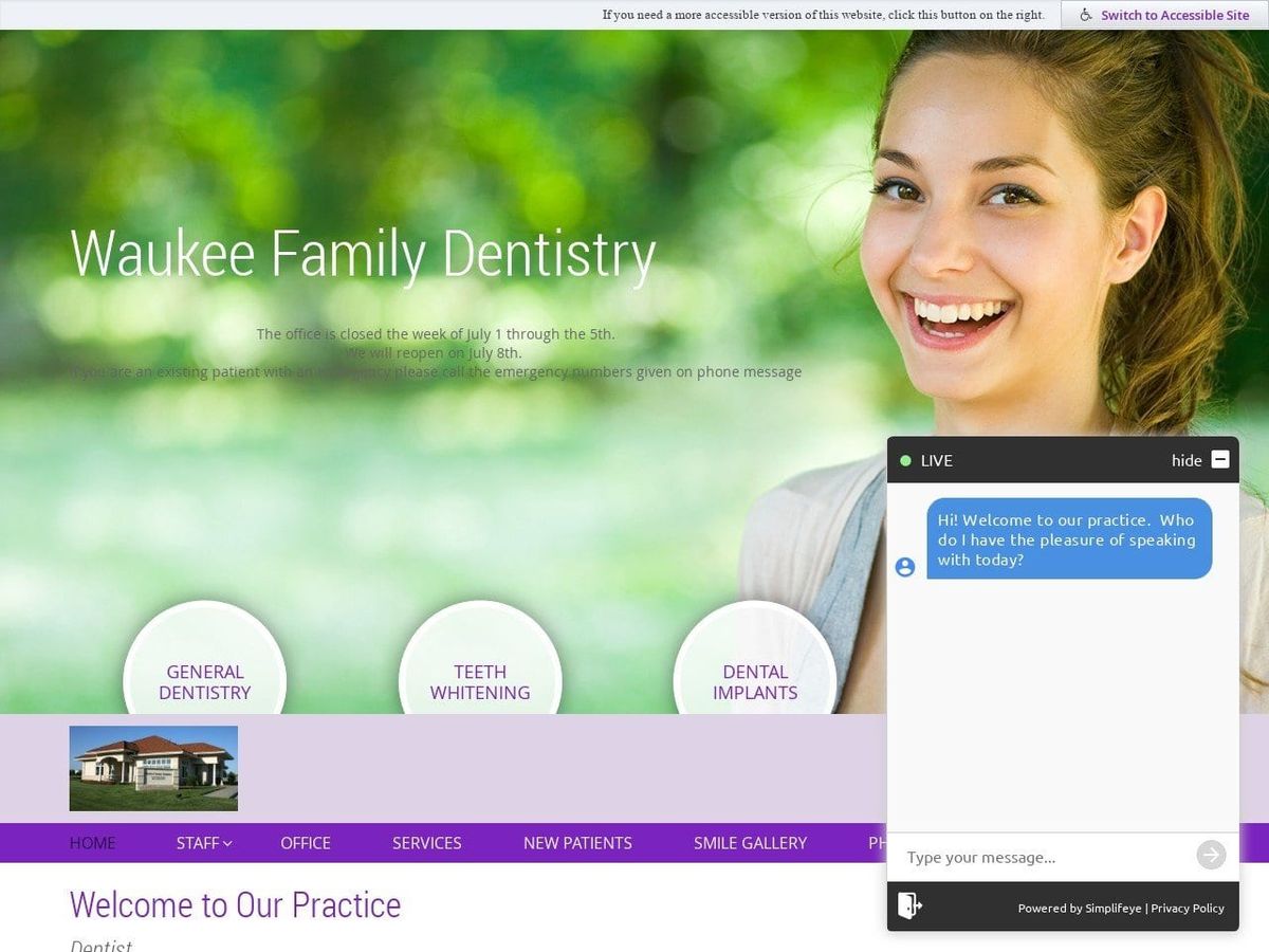 Waukee Family Dentistry Kurtz Lisa R DDS Website Screenshot from waukeefamilydentistry.com