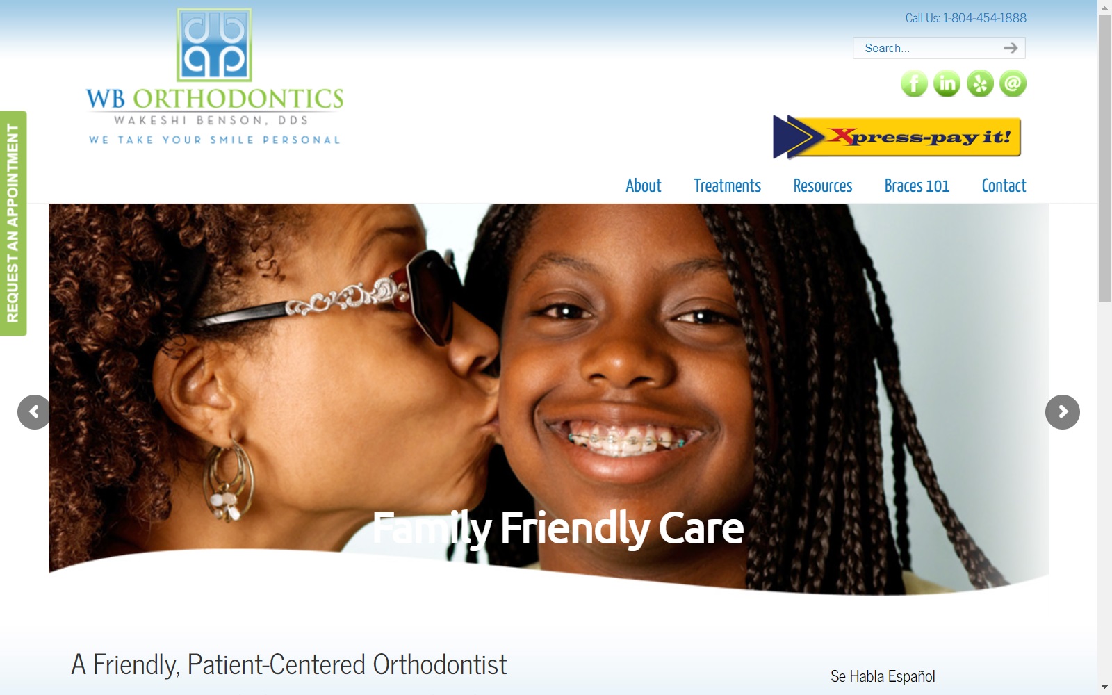 wb-orthodontics.com screenshot