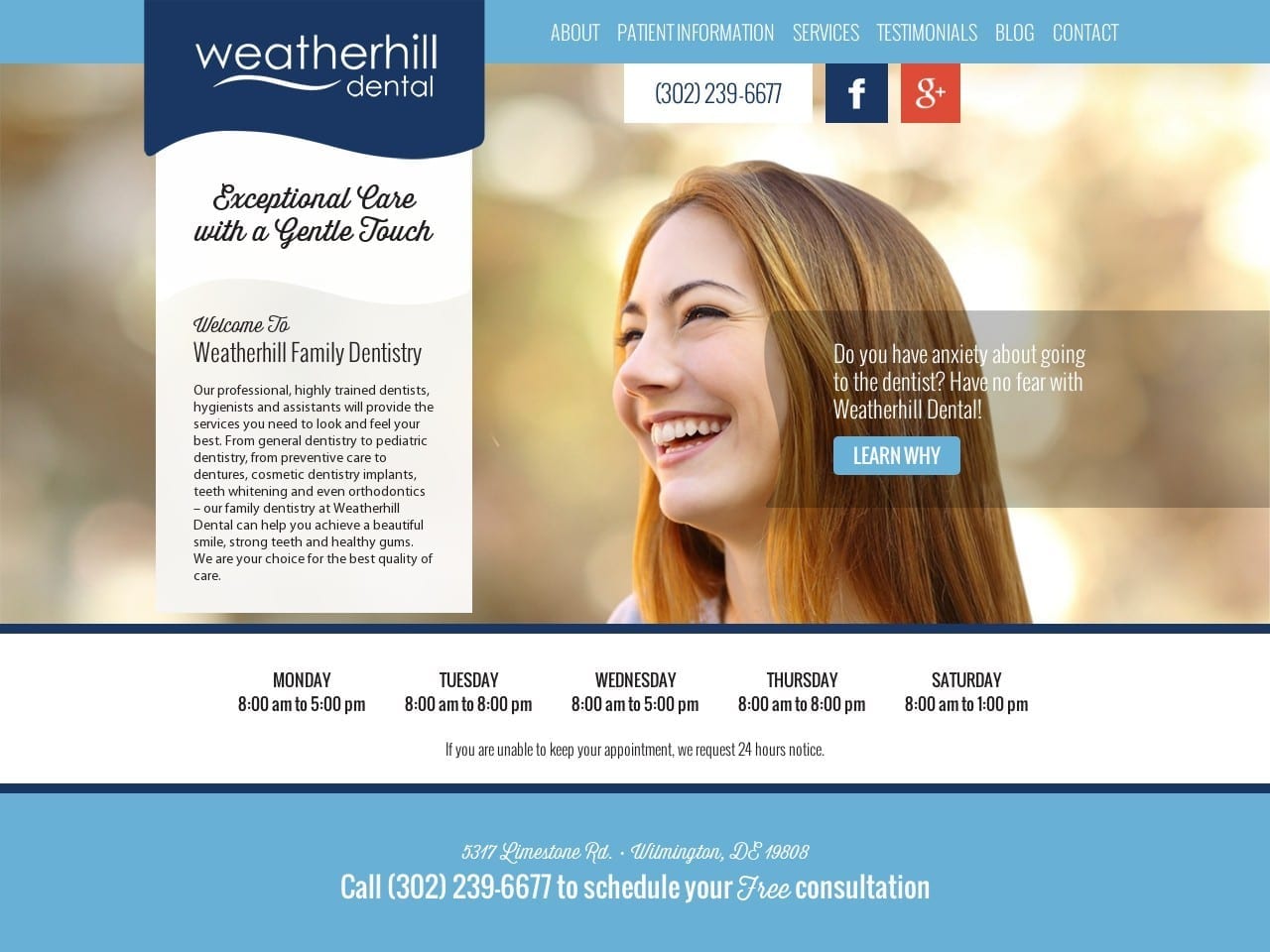 Weatherhill Dental Associates Website Screenshot from weatherhilldental.com