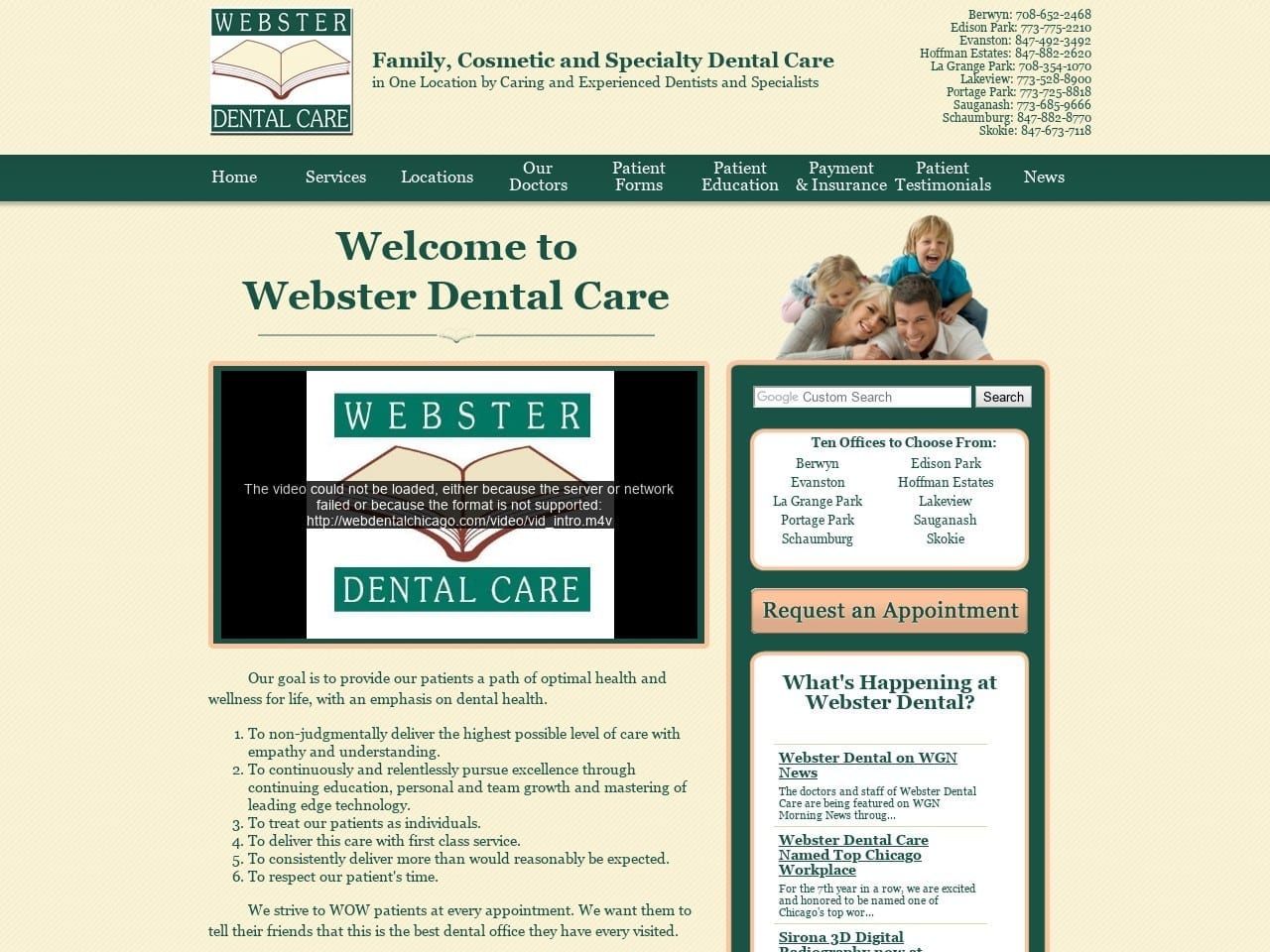 Web Dental Chicago Website Screenshot from webdentalchicago.com