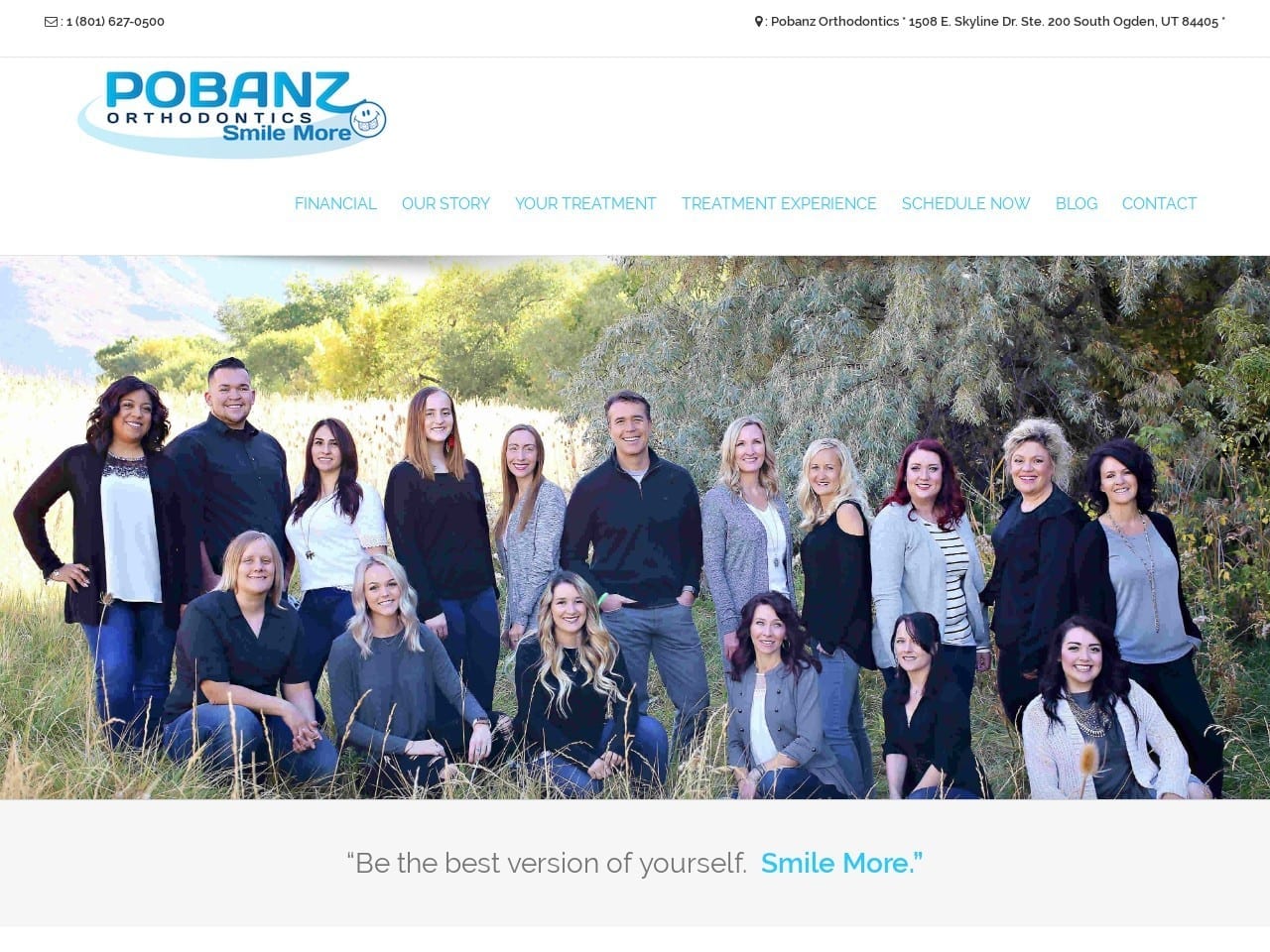 Pobanz Orthodontics Website Screenshot from webracem.com