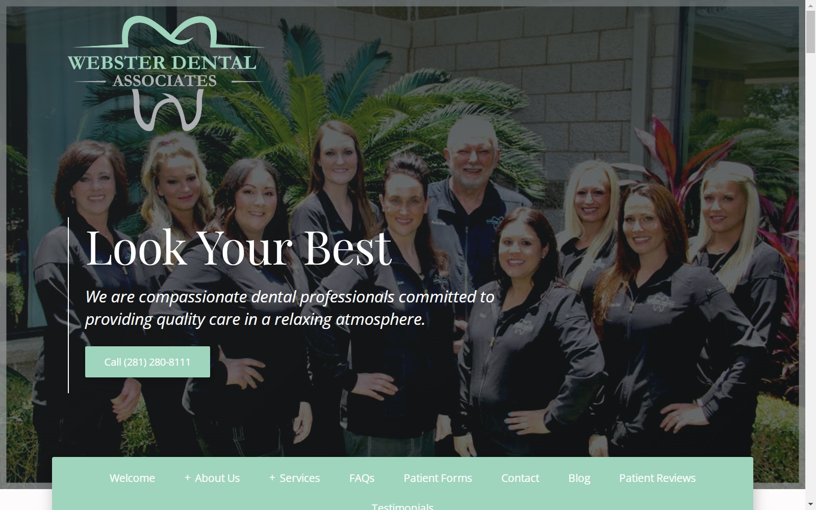 websterdentalassociates.com screenshot