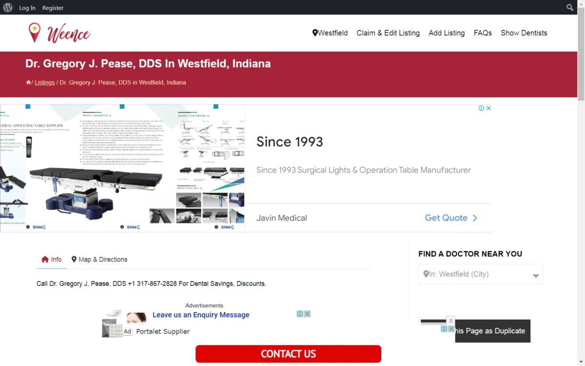 weence.com_medical_doctors_westfield_dr-gregory-j-pease-dds-2 screenshot