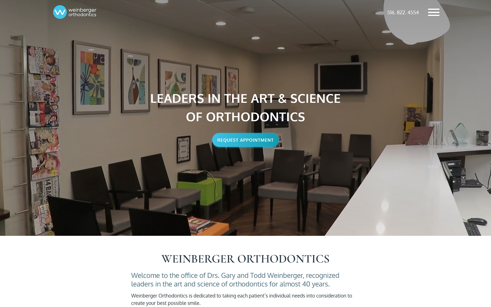 weinbergerortho.com screenshot