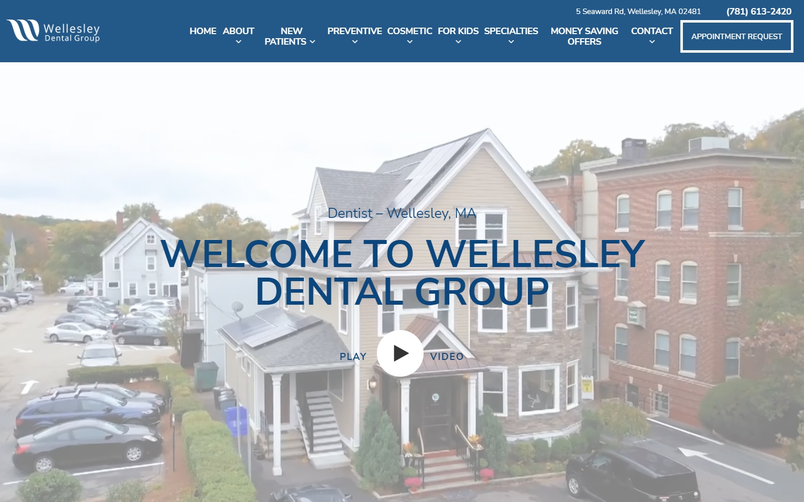 wellesleydentalgroup.com screenshot