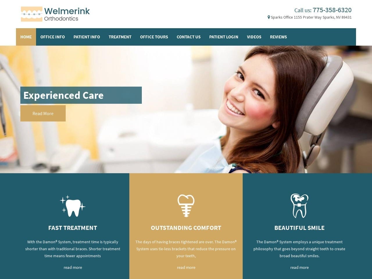 Welmerink Orthodontics Website Screenshot from welmerinkorthodontics.com