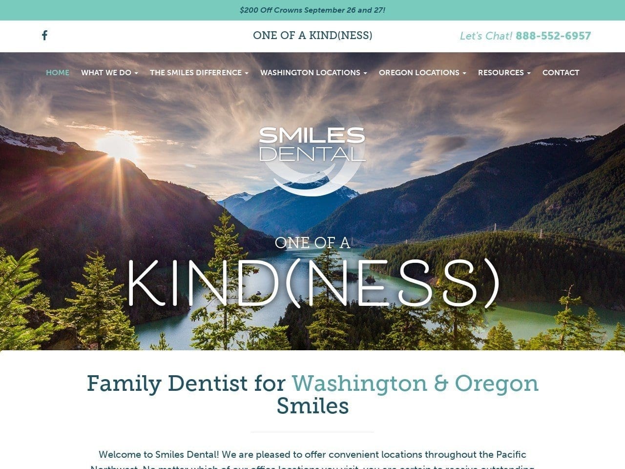 Smiles Family Dental Center Website Screenshot from welovesmiles.com