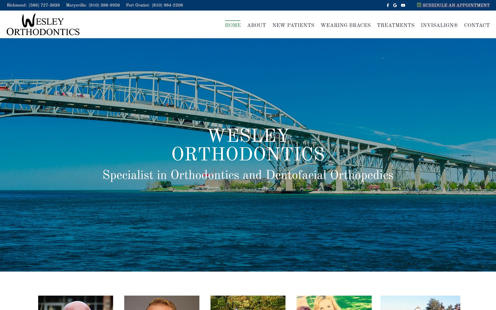 wesleyortho.com screenshot