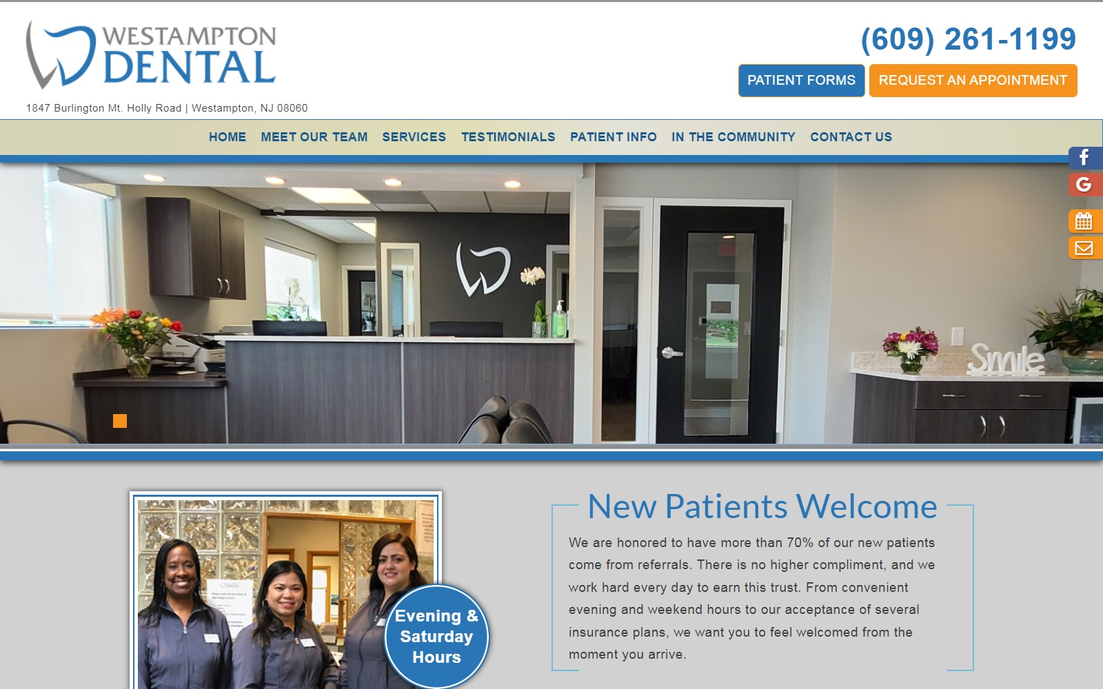 westamptondental.com screenshot