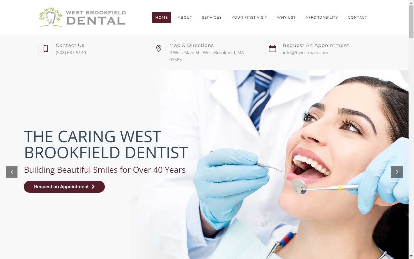 westbrookfielddental.com screenshot