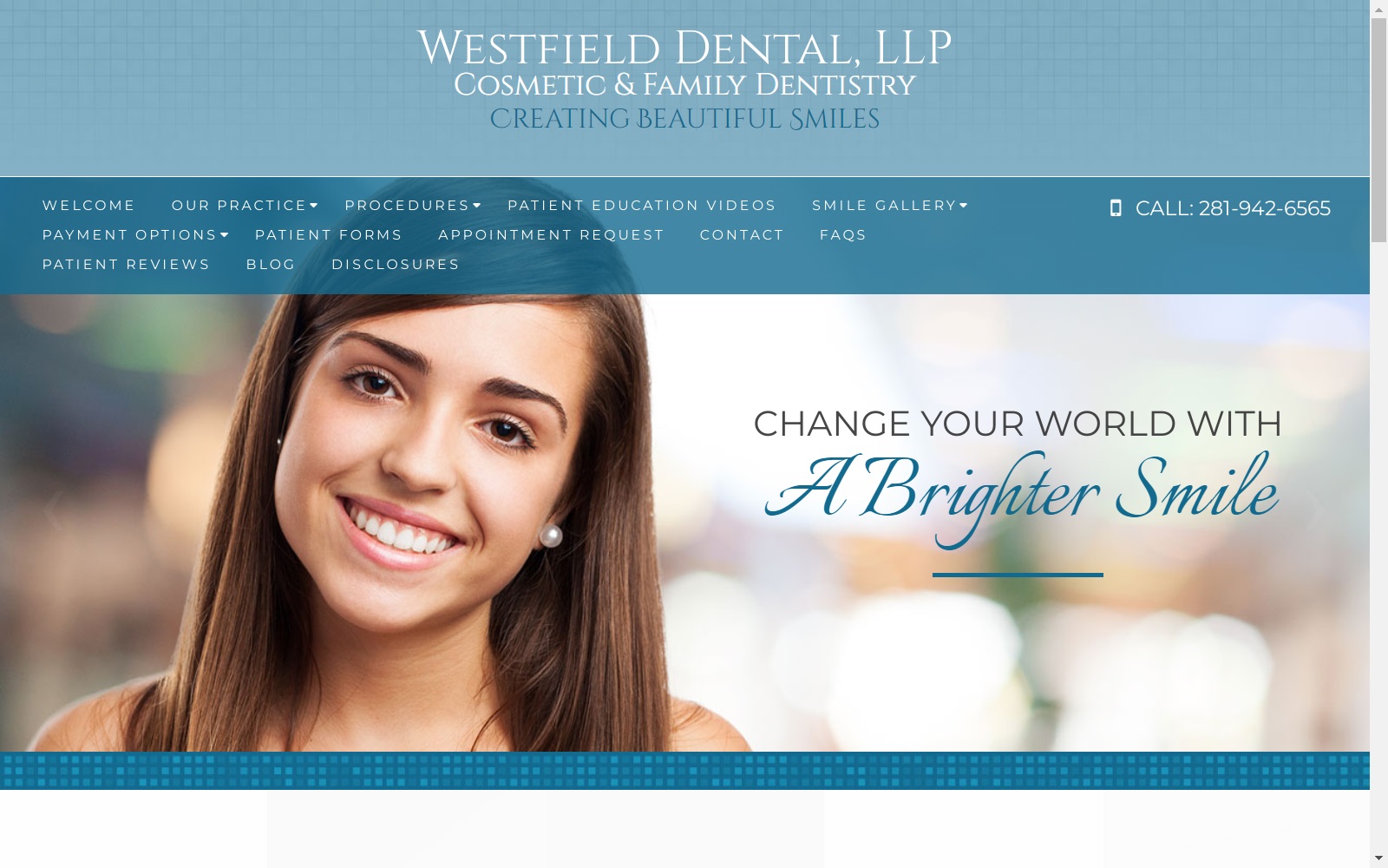 westfielddental.com screenshot