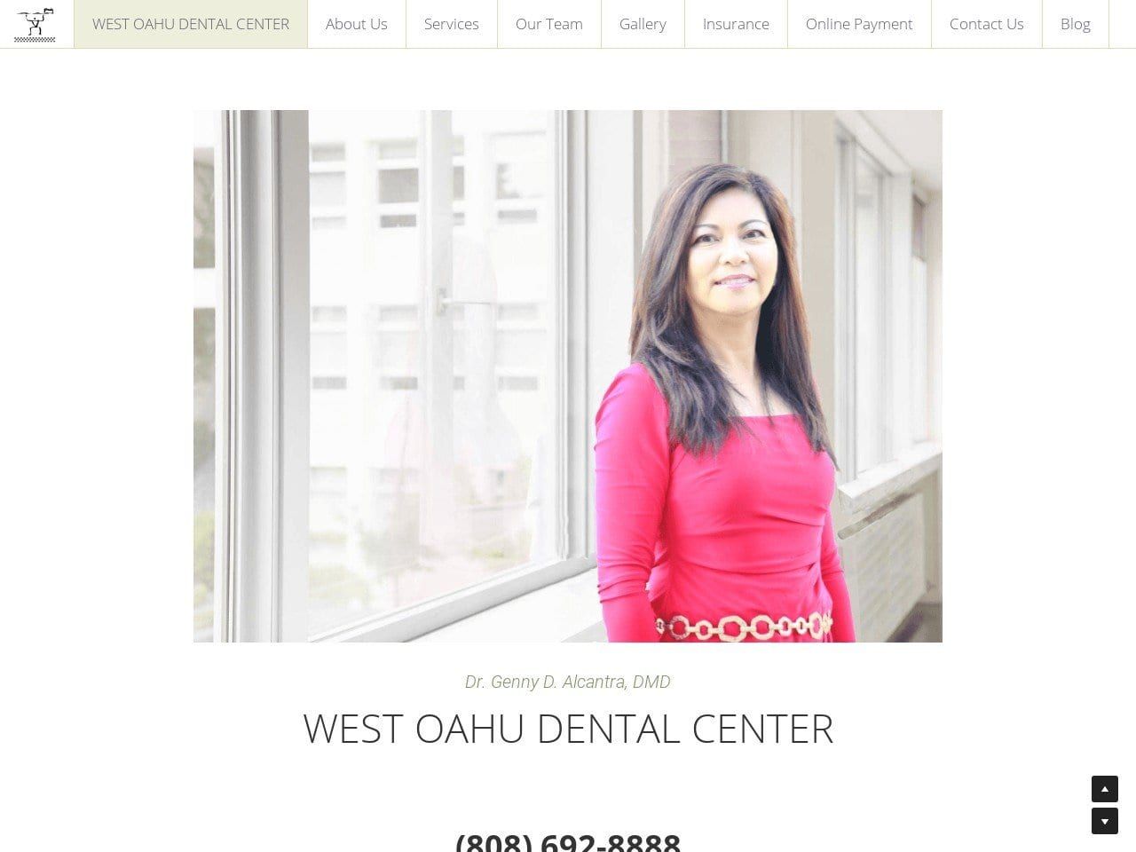 West Oahu Dental Center Website Screenshot from westoahudentalcenter.com