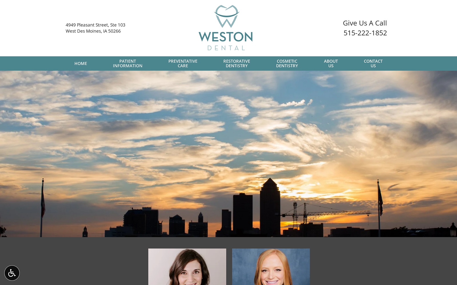 westondentaldm.com screenshot