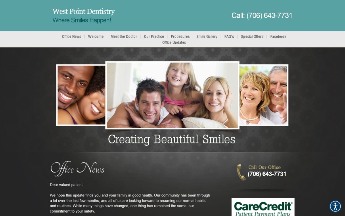 westpointdentistry.com screenshot