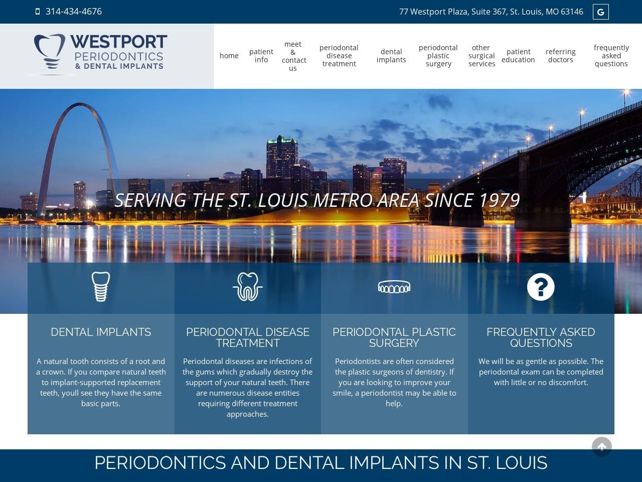 Dr. George H. Kyd III DDS Website Screenshot from westportperio.com