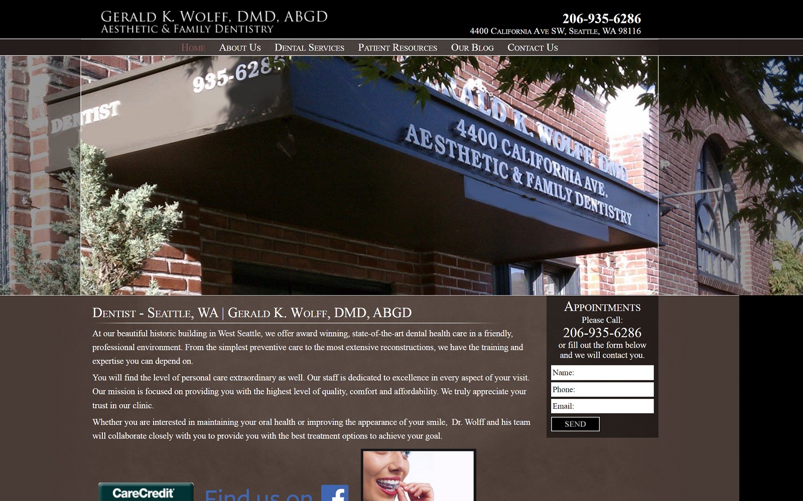 westseattledentist.com screenshot