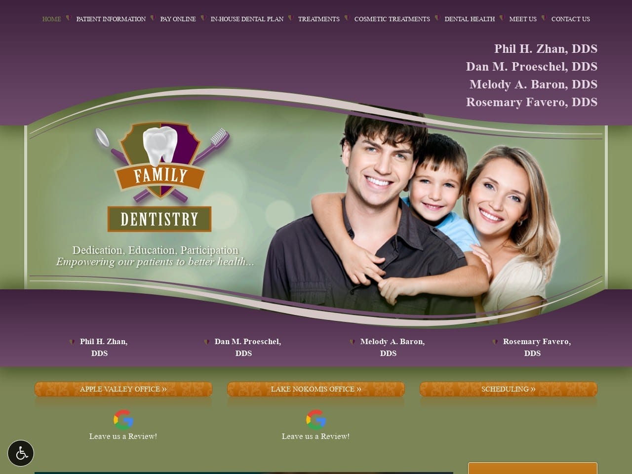 Weststpaul Dentist Website Screenshot from weststpauldentist.com