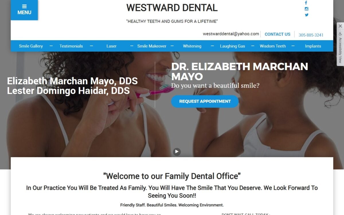 westwarddental.com screenshot