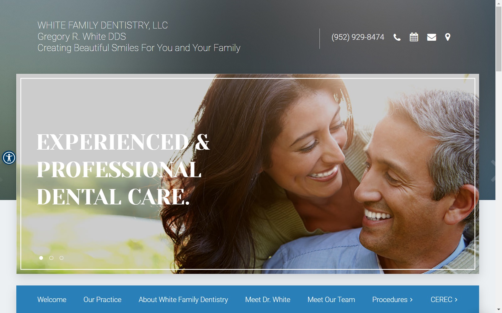 whitefamilydentistry.com screenshot