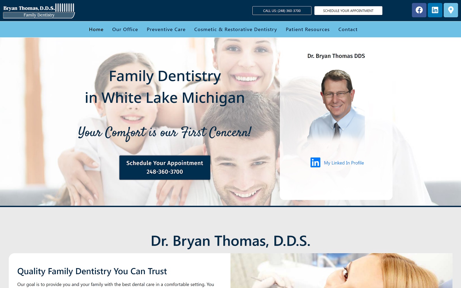 whitelakedentist.com-screenshot