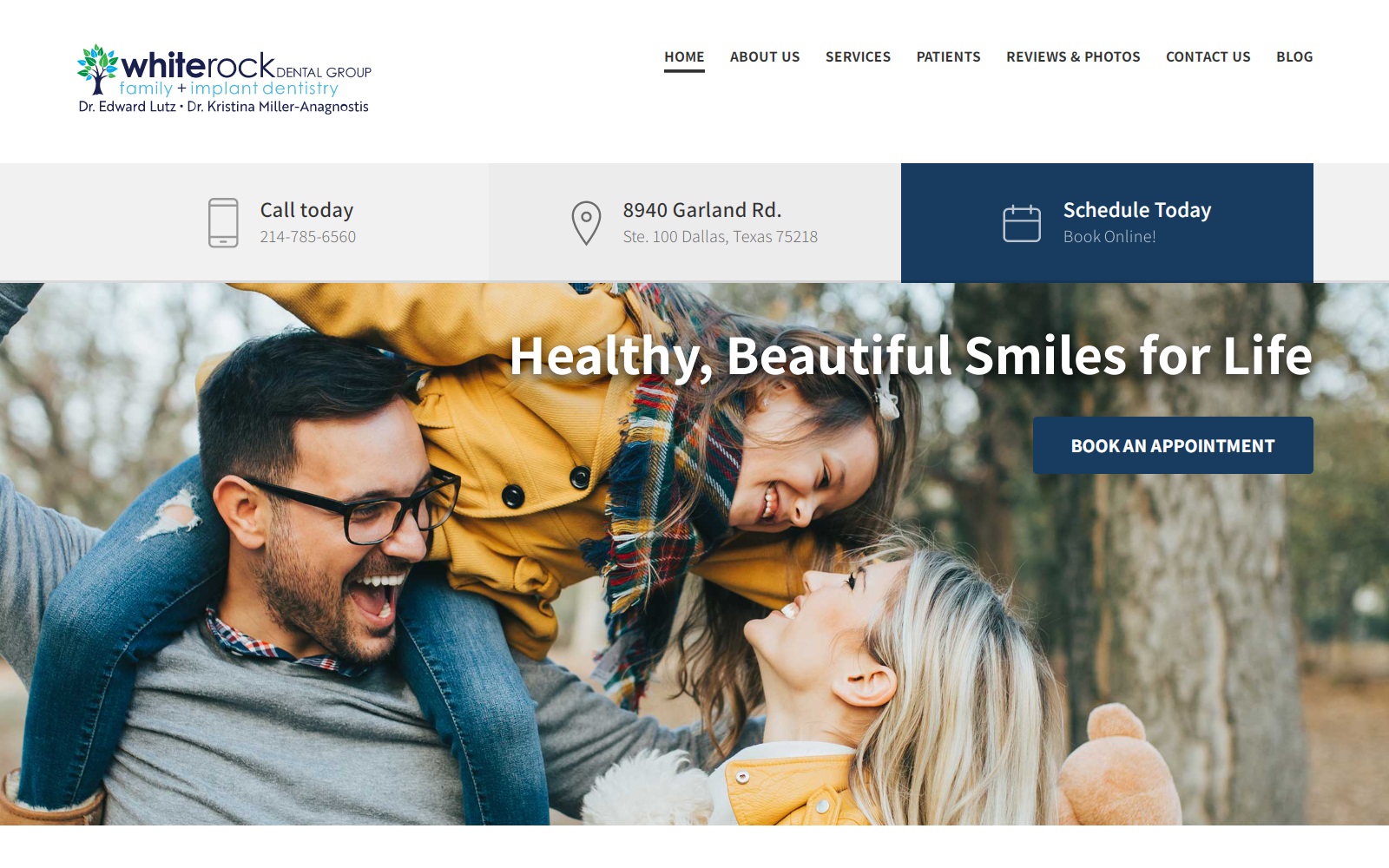 whiterockdentalgroup.com screenshot