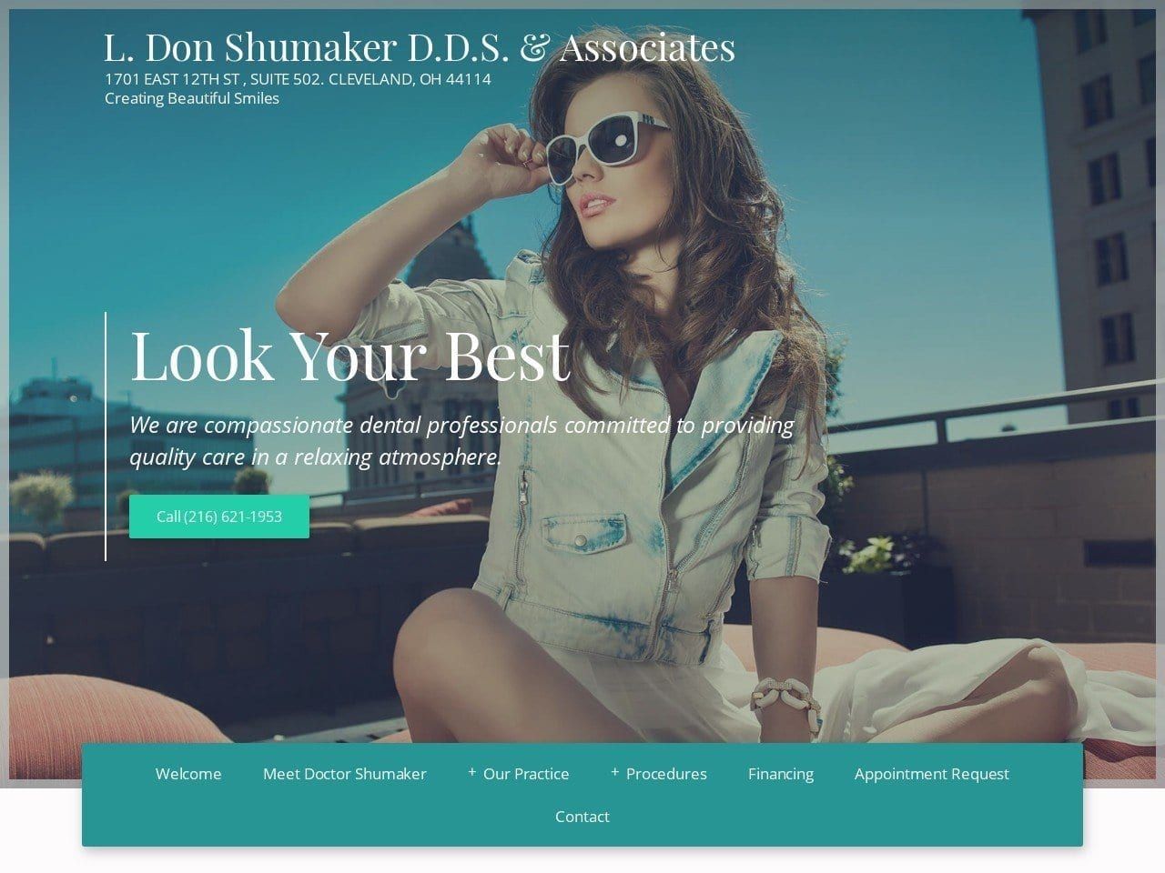 L. Don Shumaker & Associates Website Screenshot from whitesmilecleveland.com
