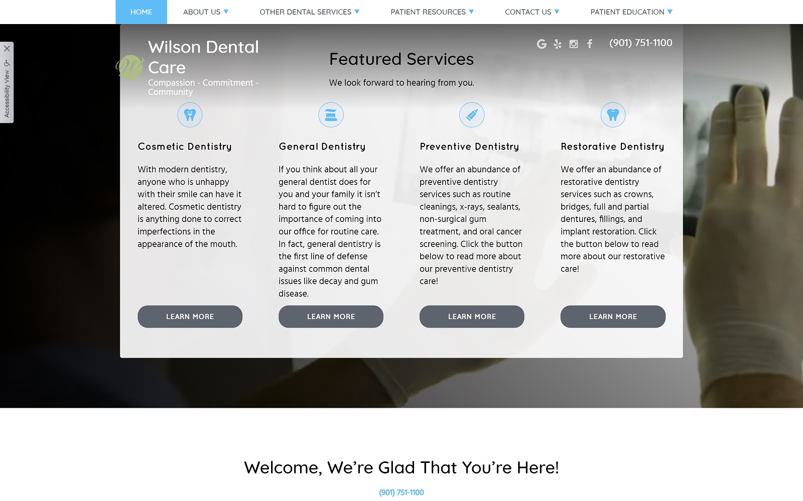 wilsondentalcare.net-screenshot