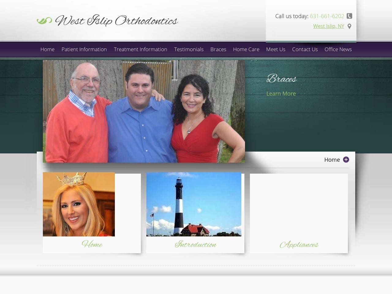 West Islip Orthodontists Website Screenshot from wiortho.com