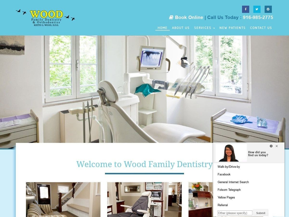 Reineke Sue Website Screenshot from woodfamilydentistry.com