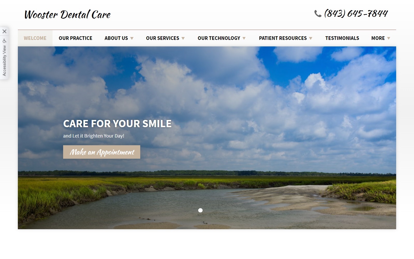 woosterdentalcare.com screenshot