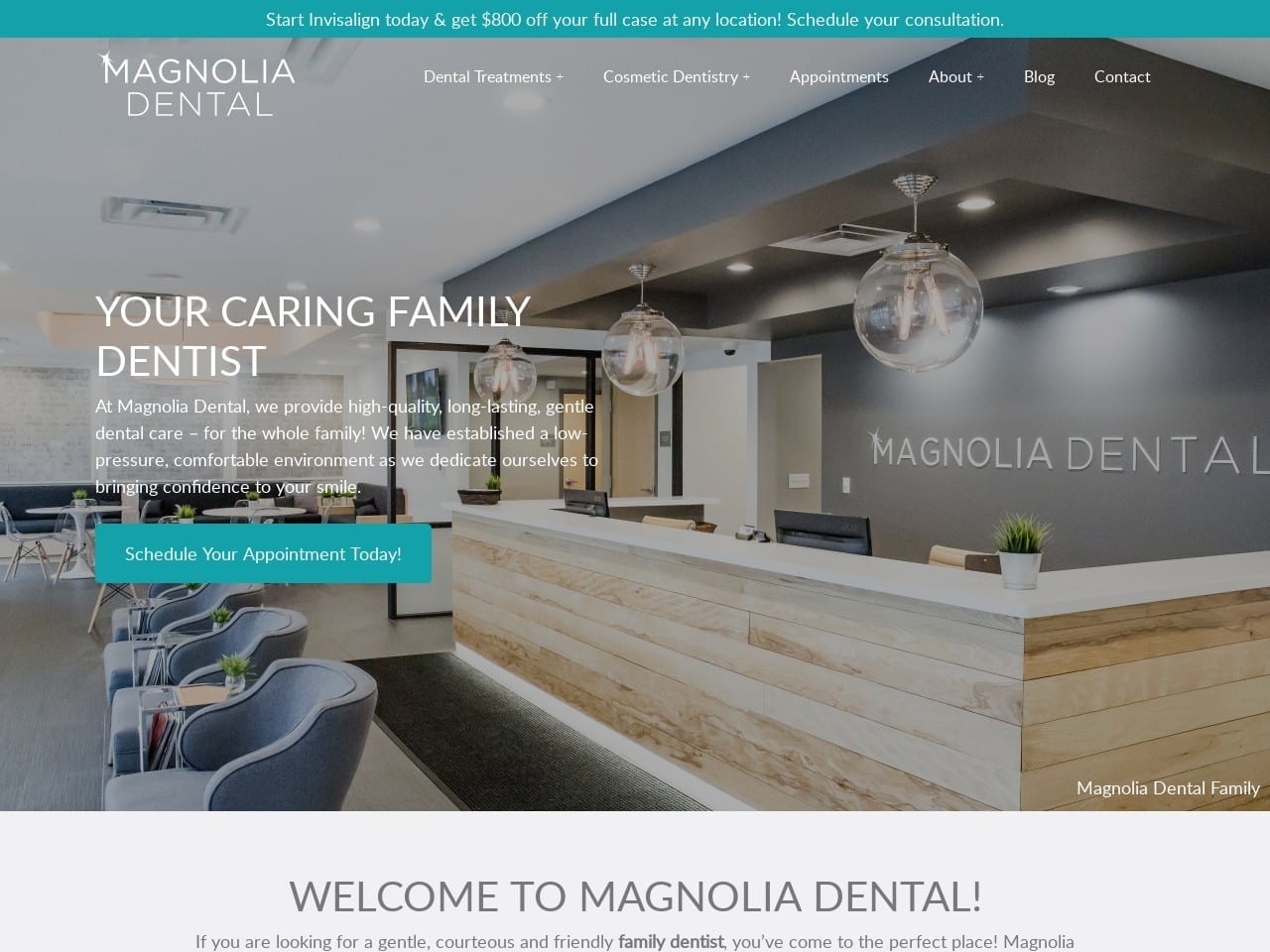 Wood Dentist Website Screenshot from worthingtonhillsdental.com