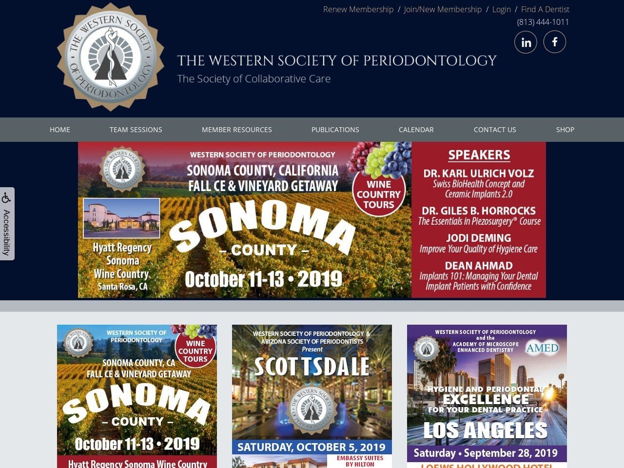 Western Society Website Screenshot from wsperio.org