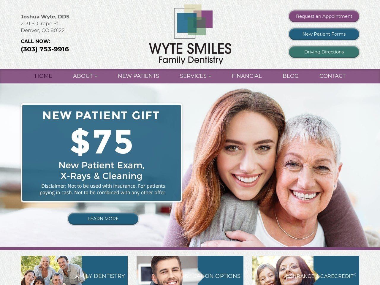 Wyte Smiles Website Screenshot from wytesmiles.com