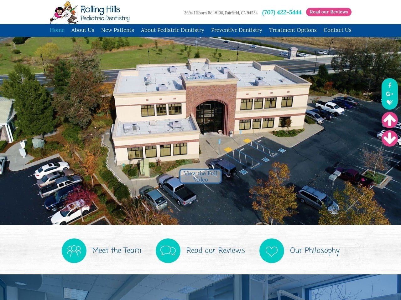 Rolling Hills Pro Pediatric Website Screenshot from yourpediatricdentist.com