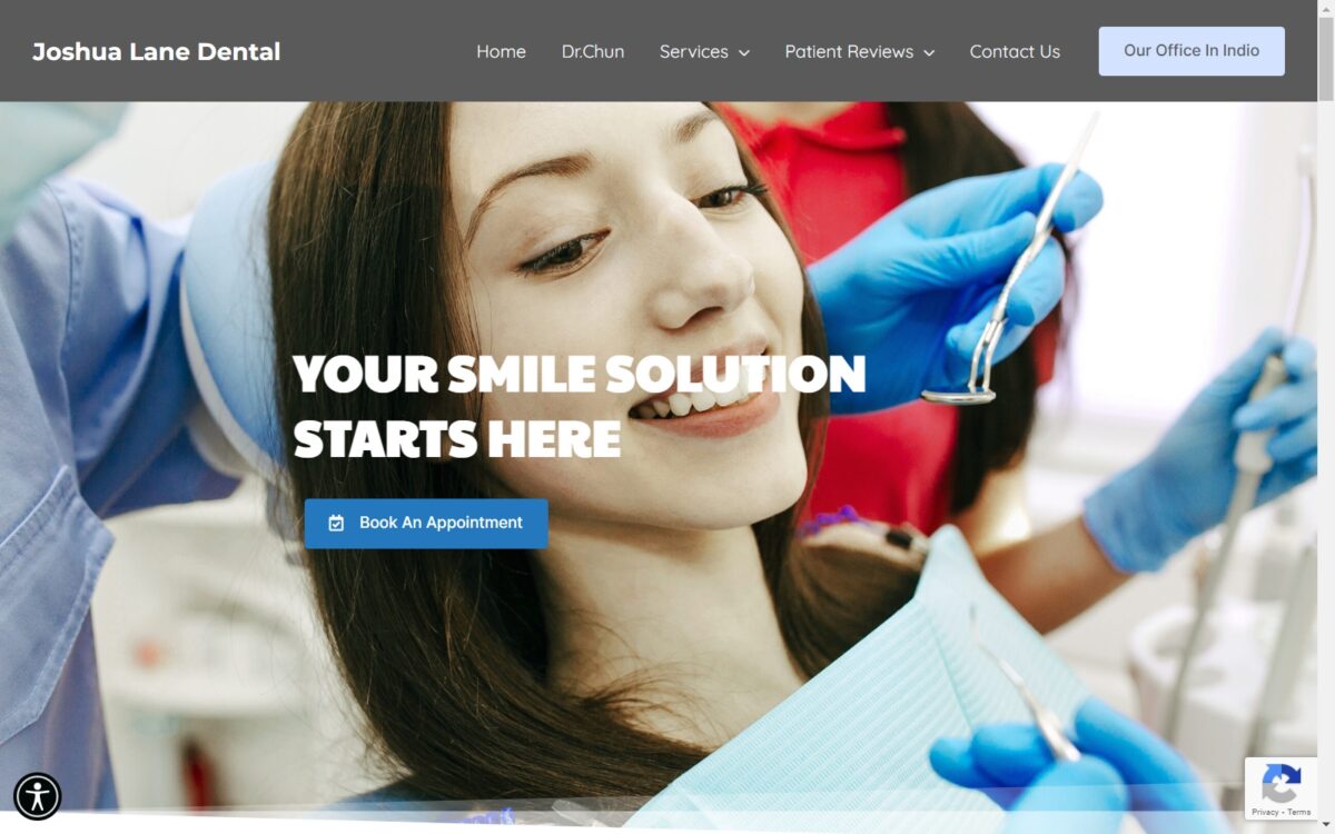 yuccavalleydentist.com screenshot